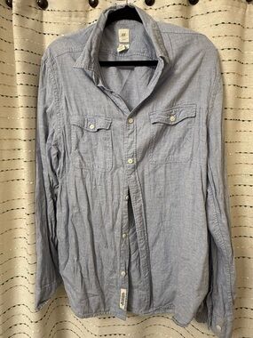 H&M Pale Blue Men's Button-Down Casual Shirt